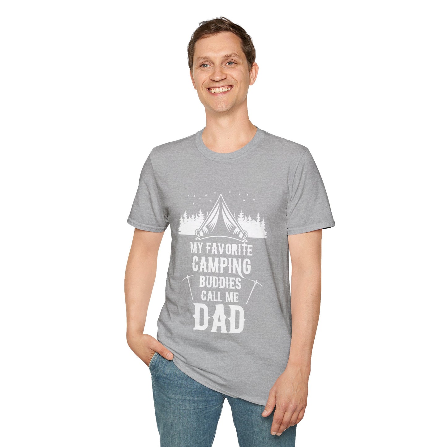 Camping with dad tees