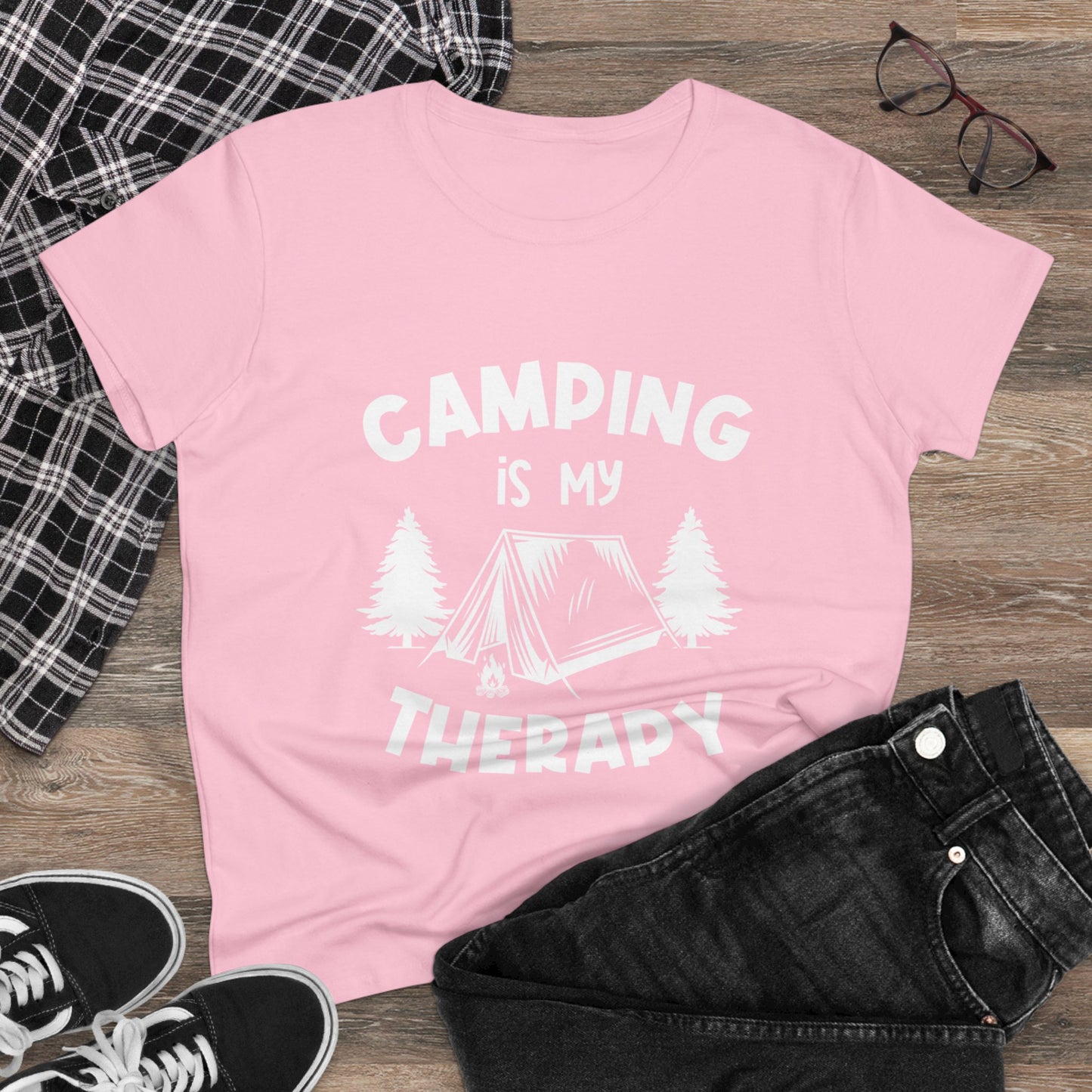 Women's Midweight Cotton Tee Camping