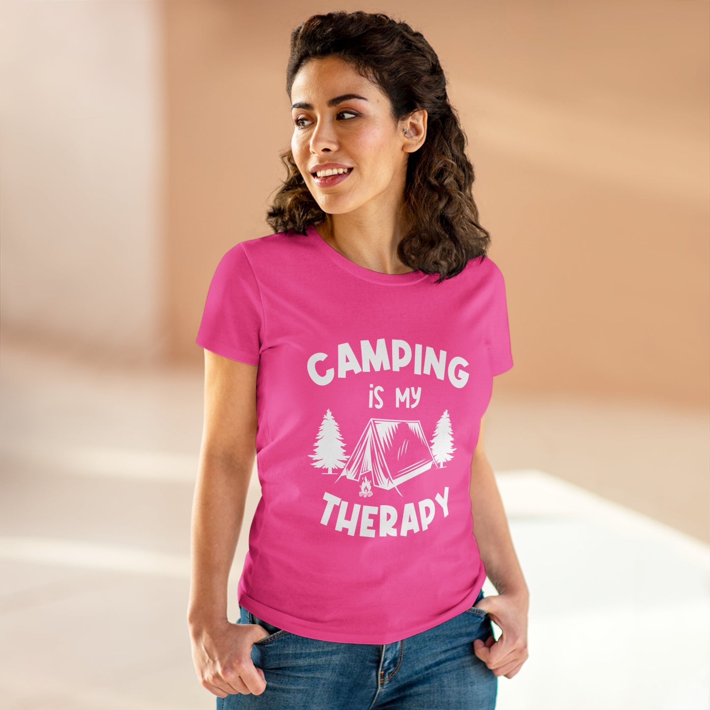 Women's Midweight Cotton Tee Camping