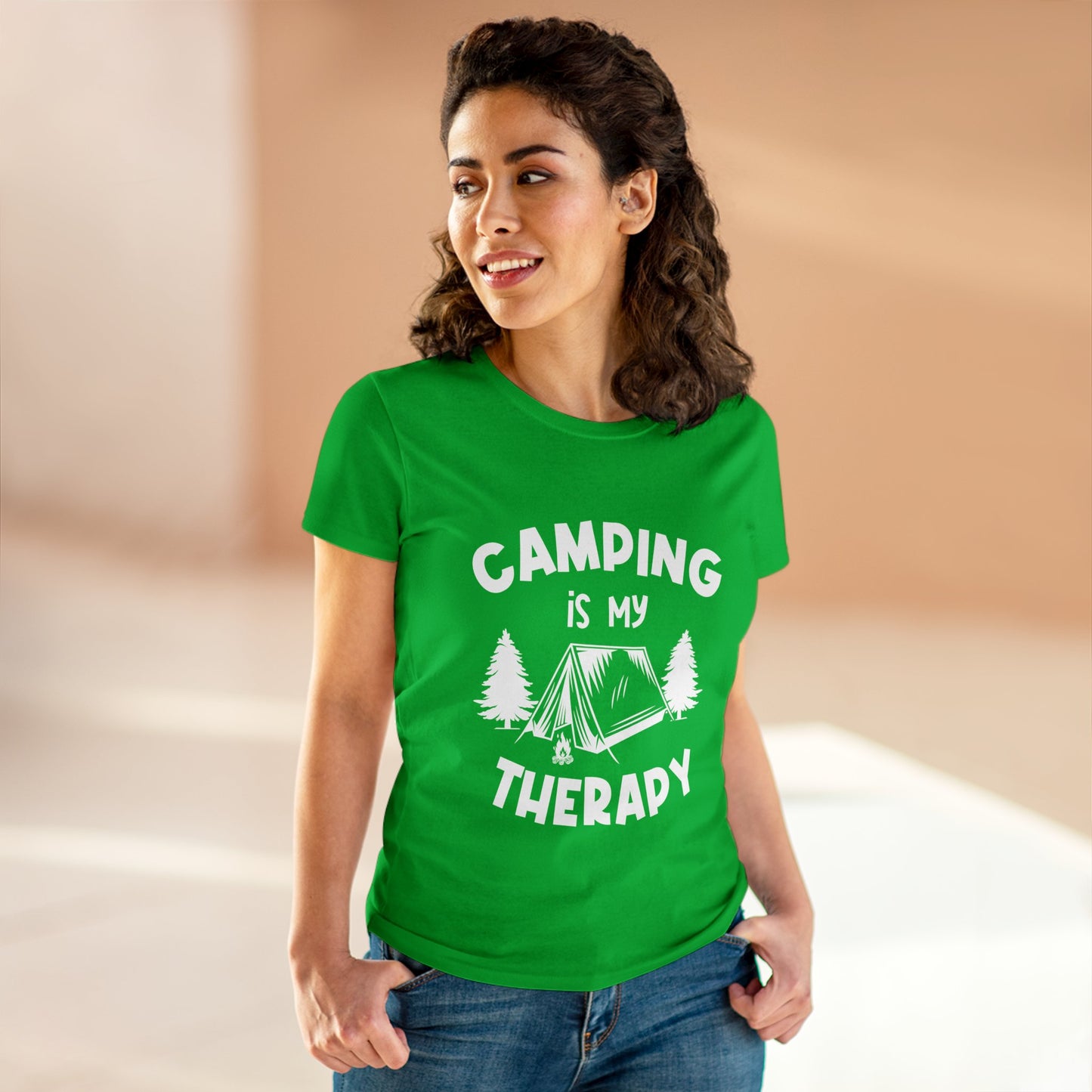 Women's Midweight Cotton Tee Camping